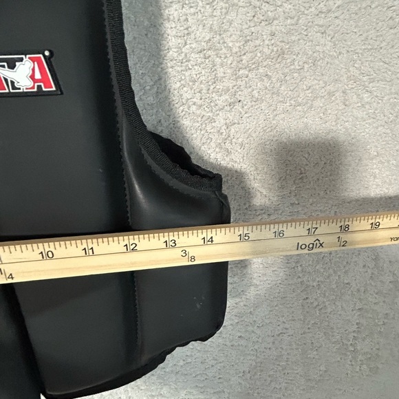 ATA Children’s L Padded Vest Taekwondo Martial Arts Black Sparring Chest Protect - Picture 9 of 13